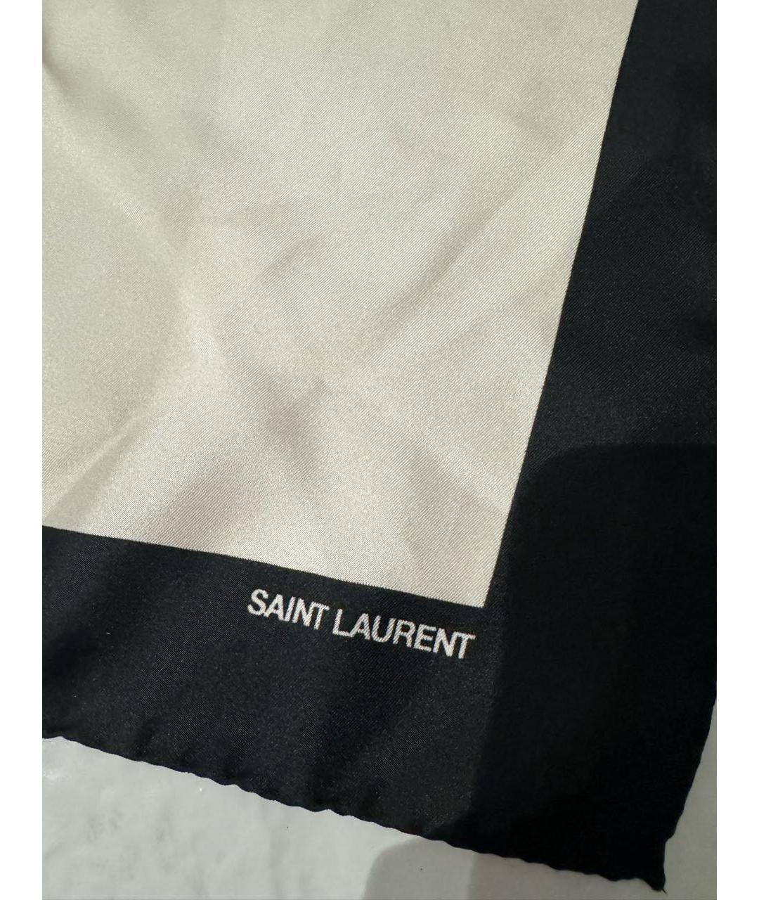 SAINT LAURENT Шелковый шарф, фото 4