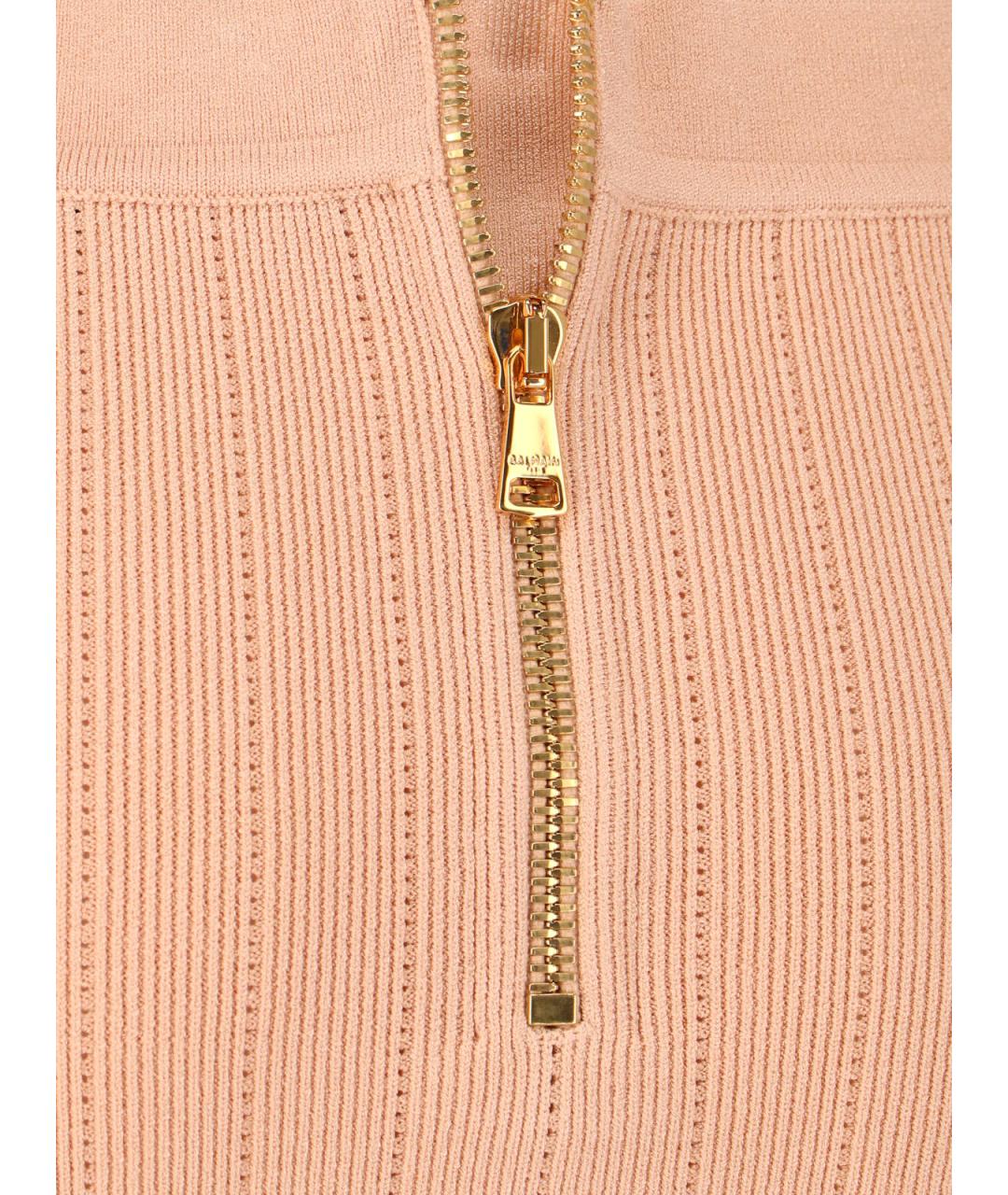 BALMAIN Розовая вискозная юбка мини, фото 5