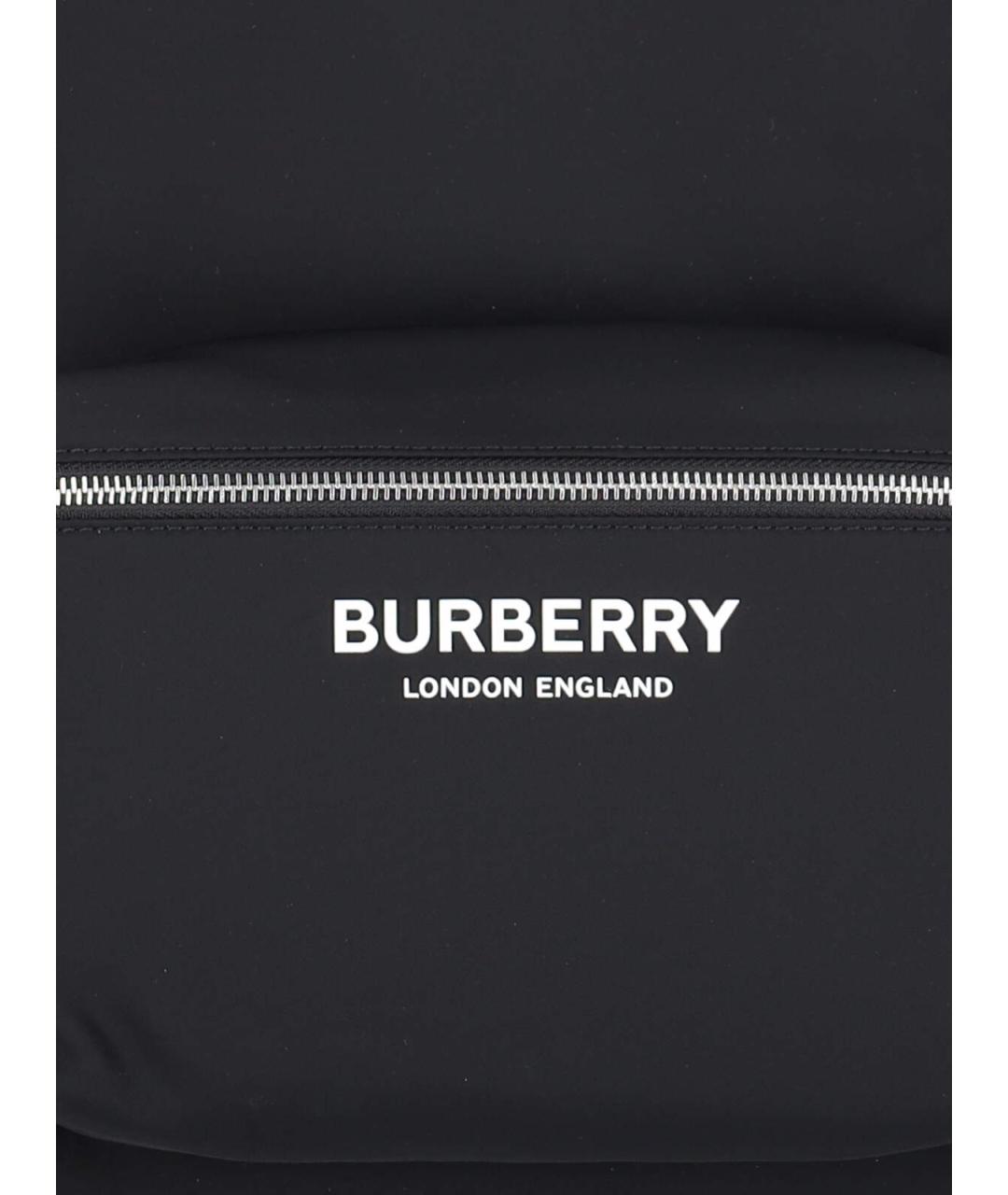 BURBERRY Черный синтетический рюкзак, фото 4