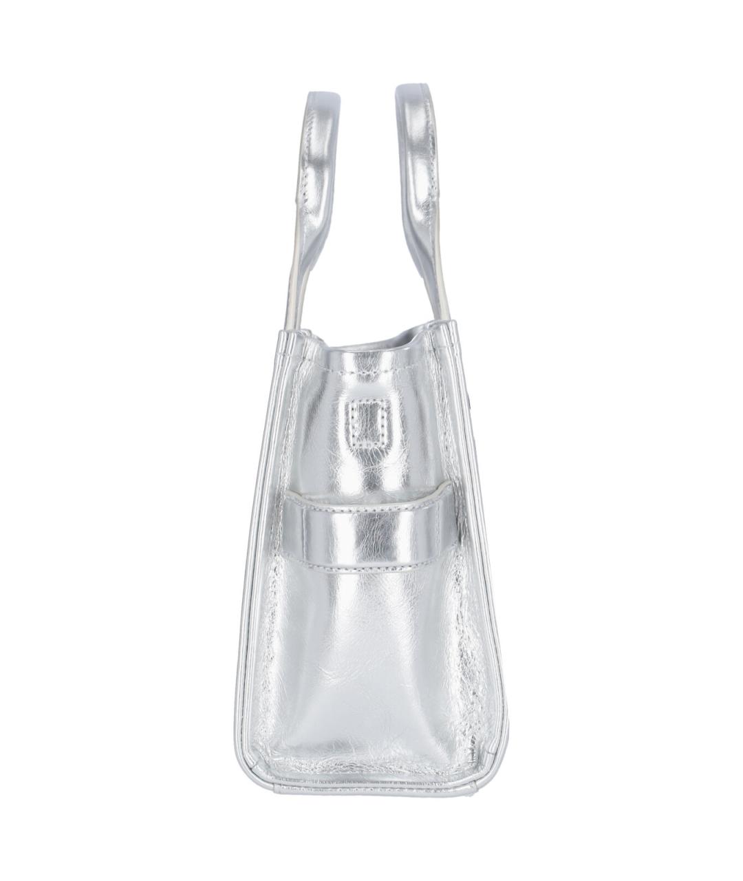 MARC JACOBS Серебряная кожаная сумка тоут, фото 5