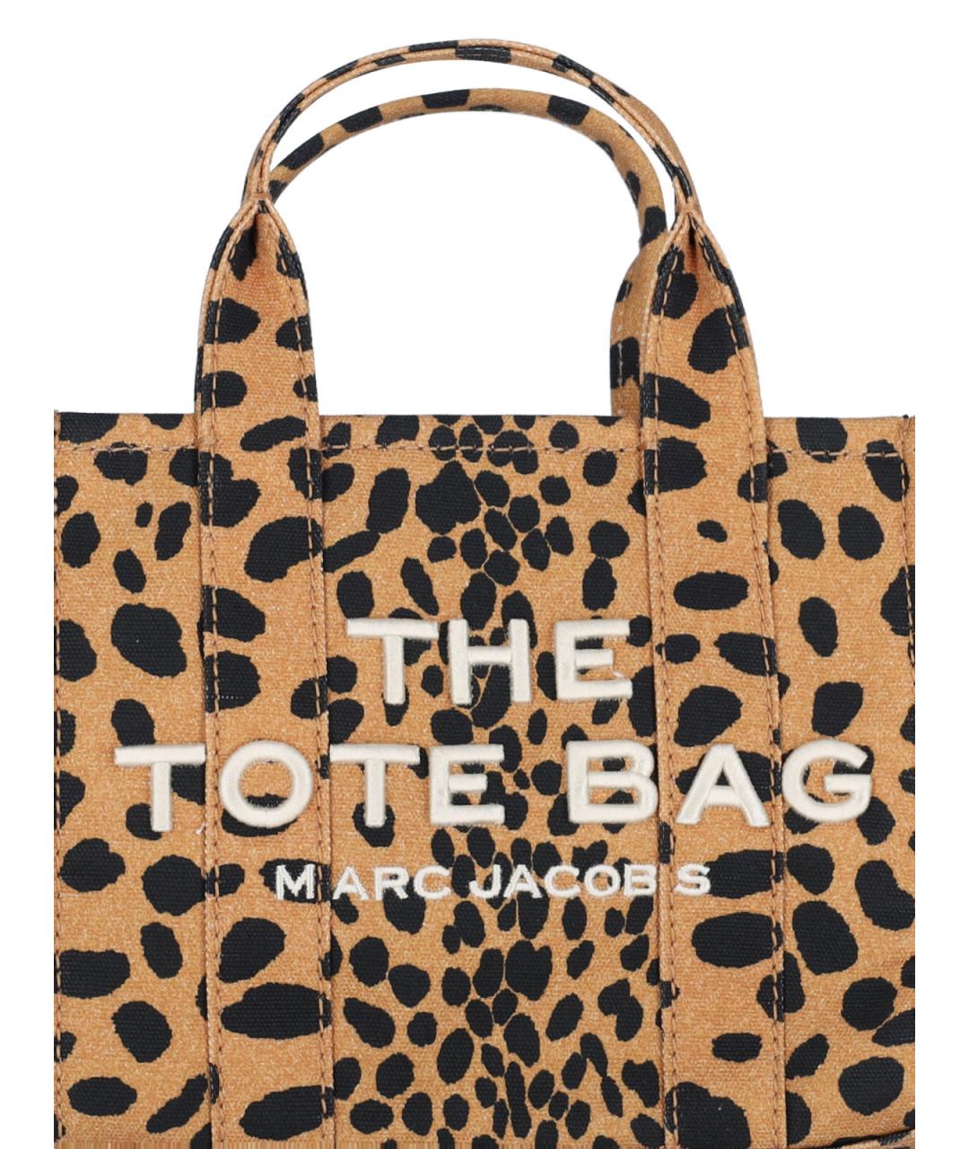 MARC JACOBS Коричневая хлопковая сумка тоут, фото 4