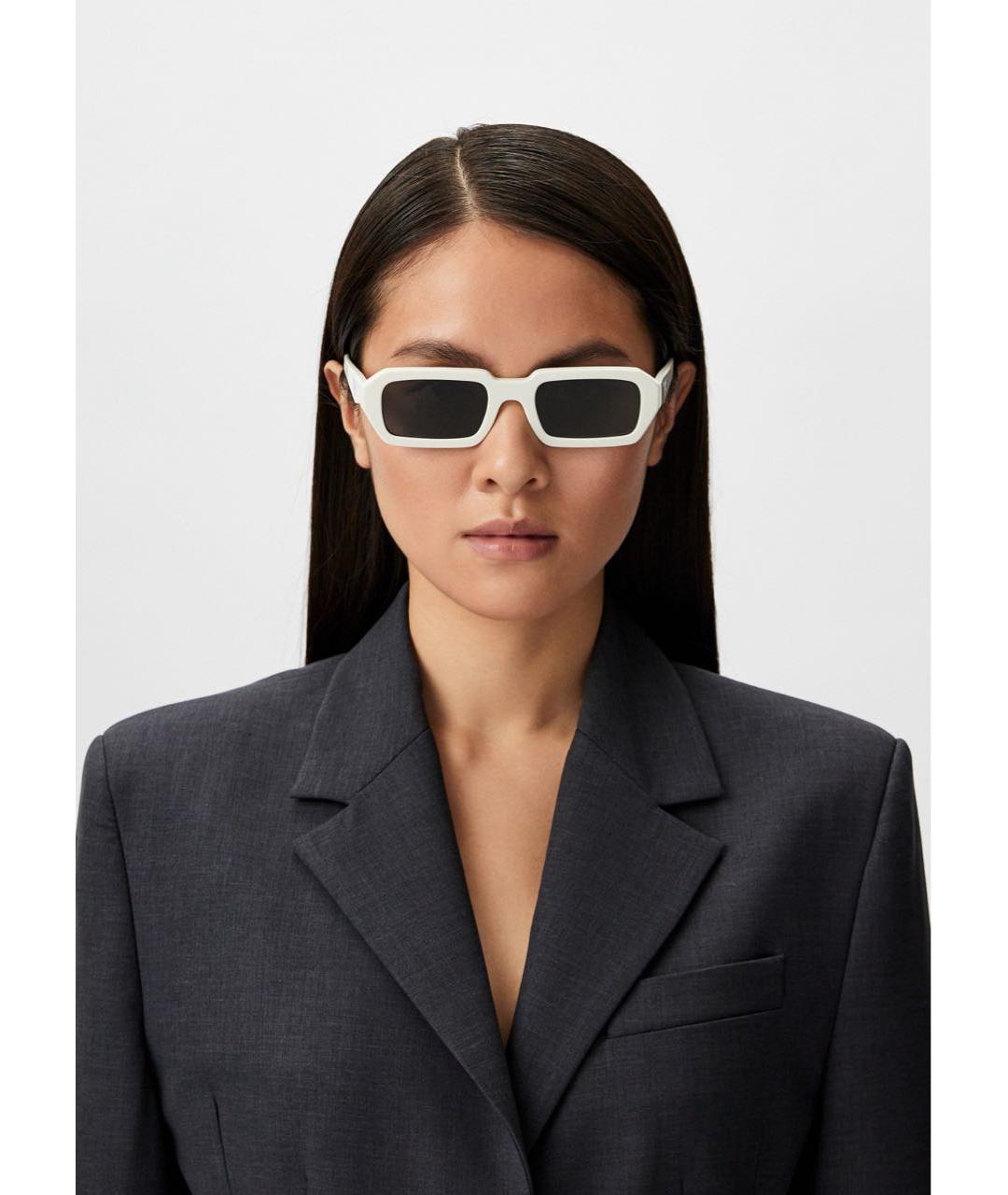 PRADA Белые солнцезащитные очки, фото 4