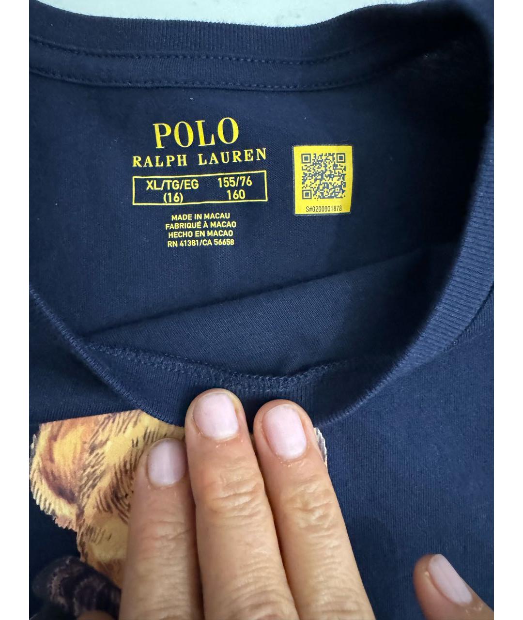 POLO RALPH LAUREN Синяя футболка, фото 2