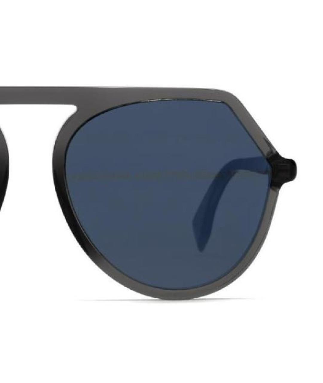 FENDI Темно-синие пластиковые солнцезащитные очки, фото 4
