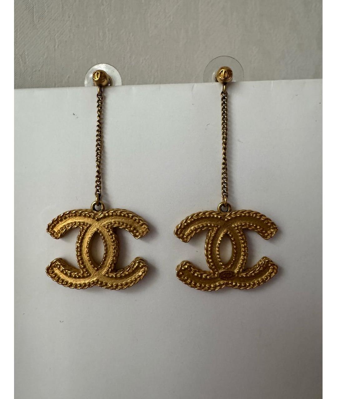 CHANEL Золотые серьги, фото 5