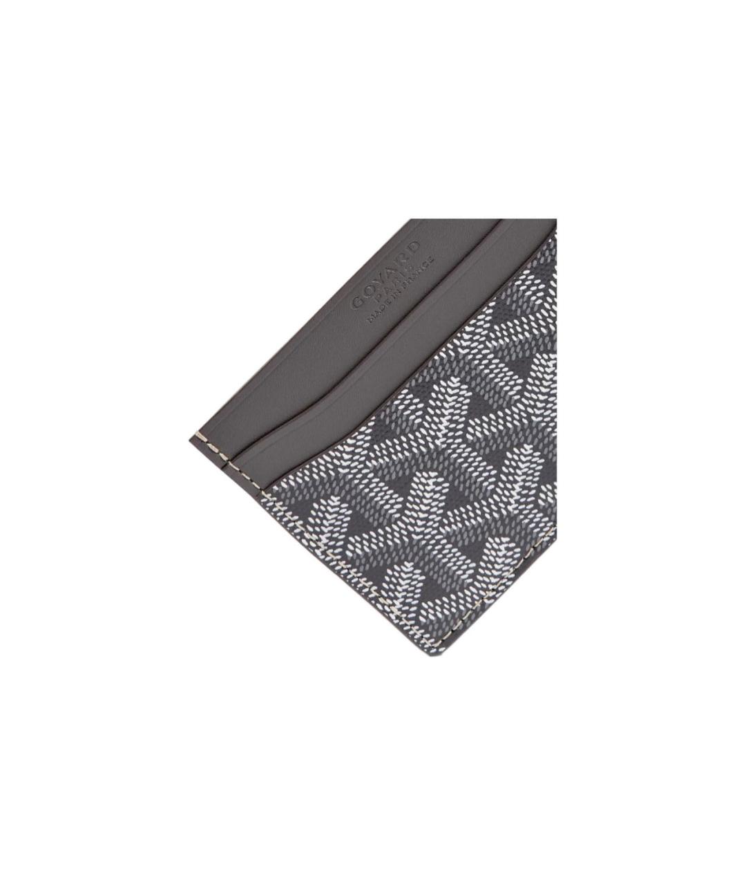 GOYARD Антрацитовый кожаный кардхолдер, фото 4