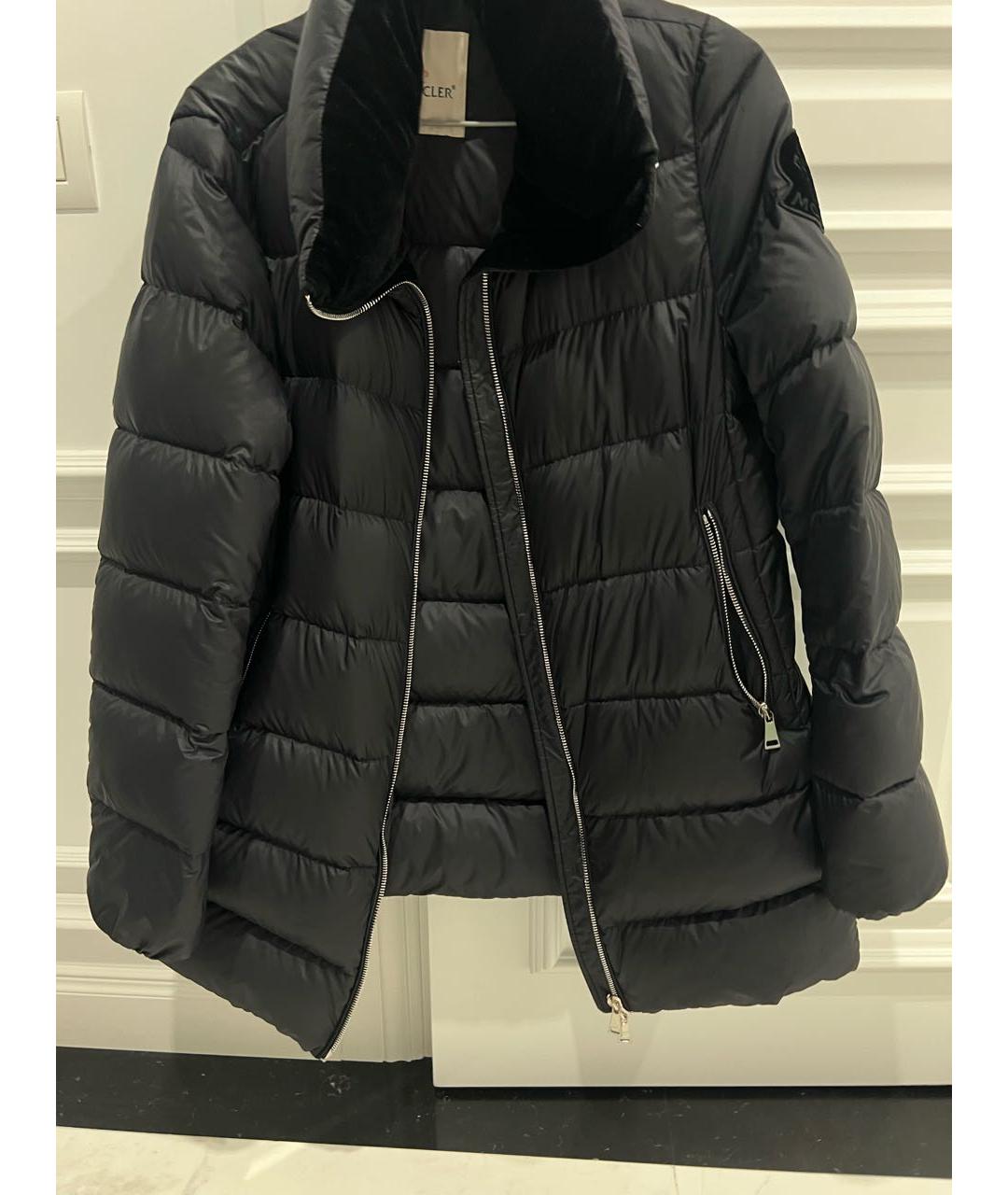 MONCLER Черный пуховик, фото 5