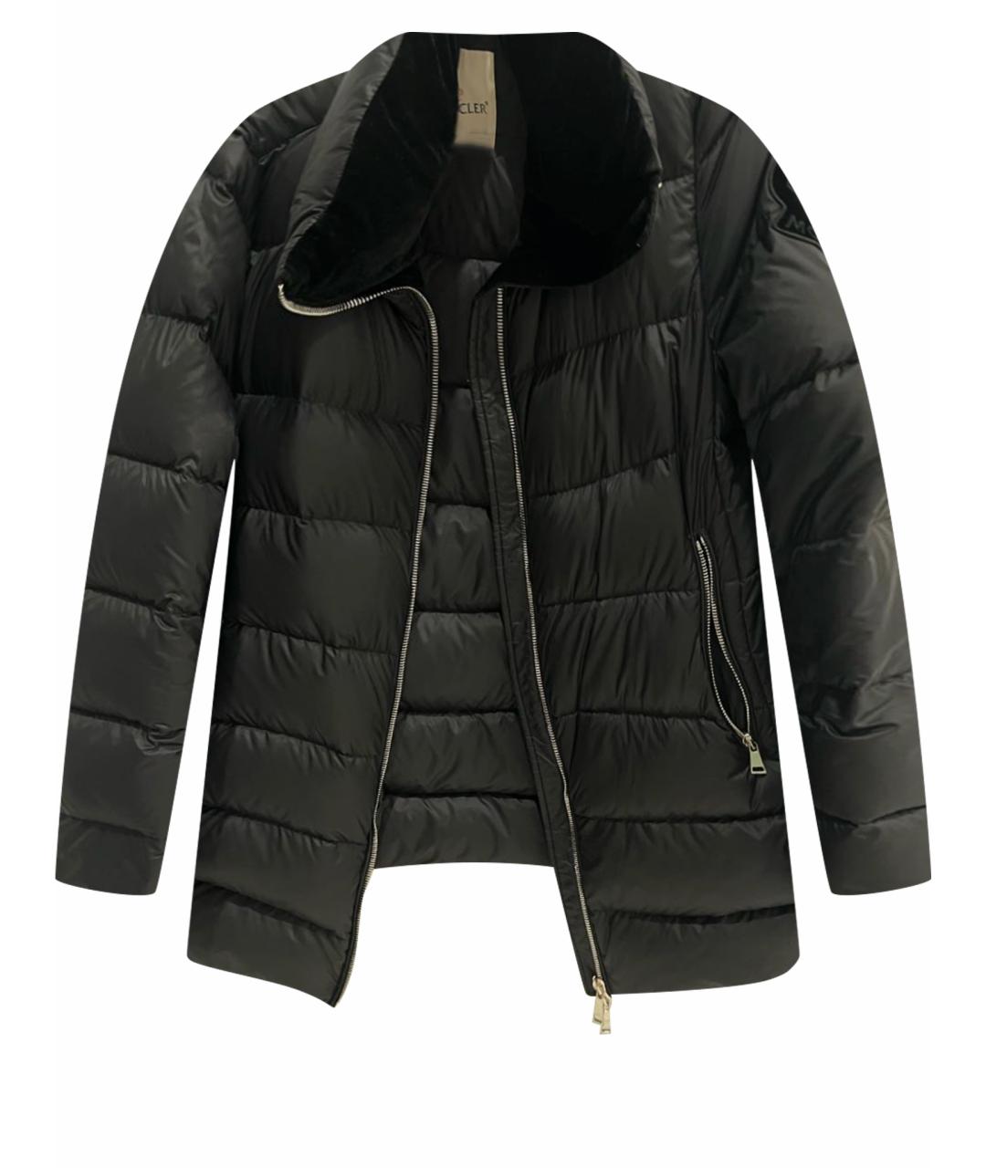 MONCLER Черный пуховик, фото 1