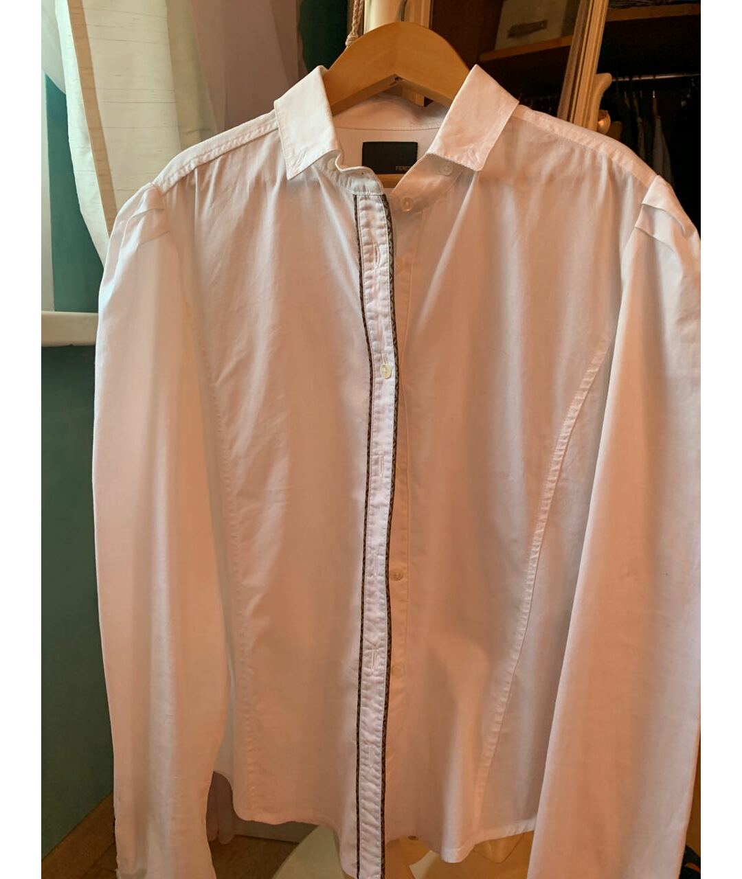 FENDI KIDS Белая хлопковая рубашка/блузка, фото 6
