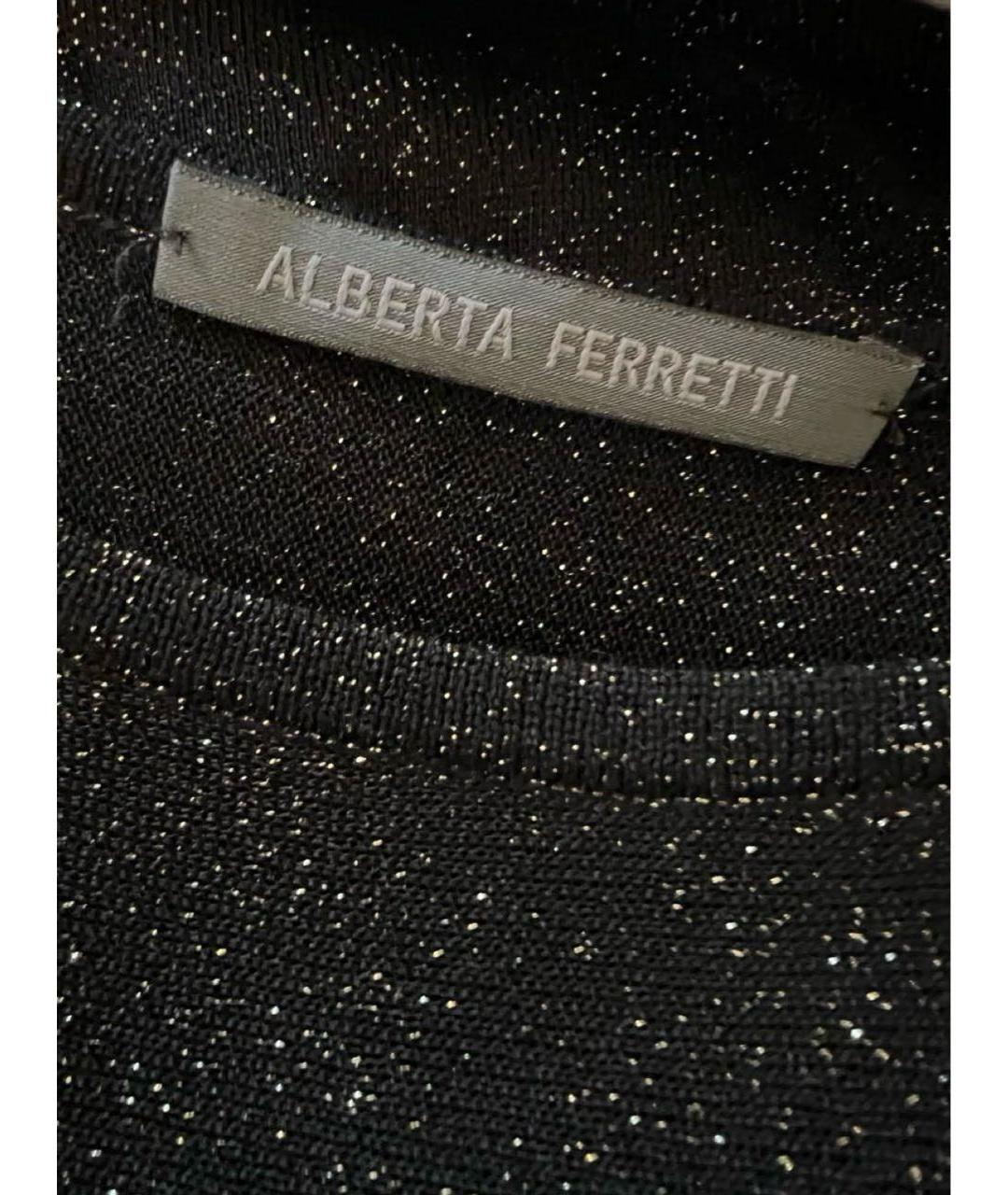 ALBERTA FERRETTI Черное коктейльное платье, фото 3