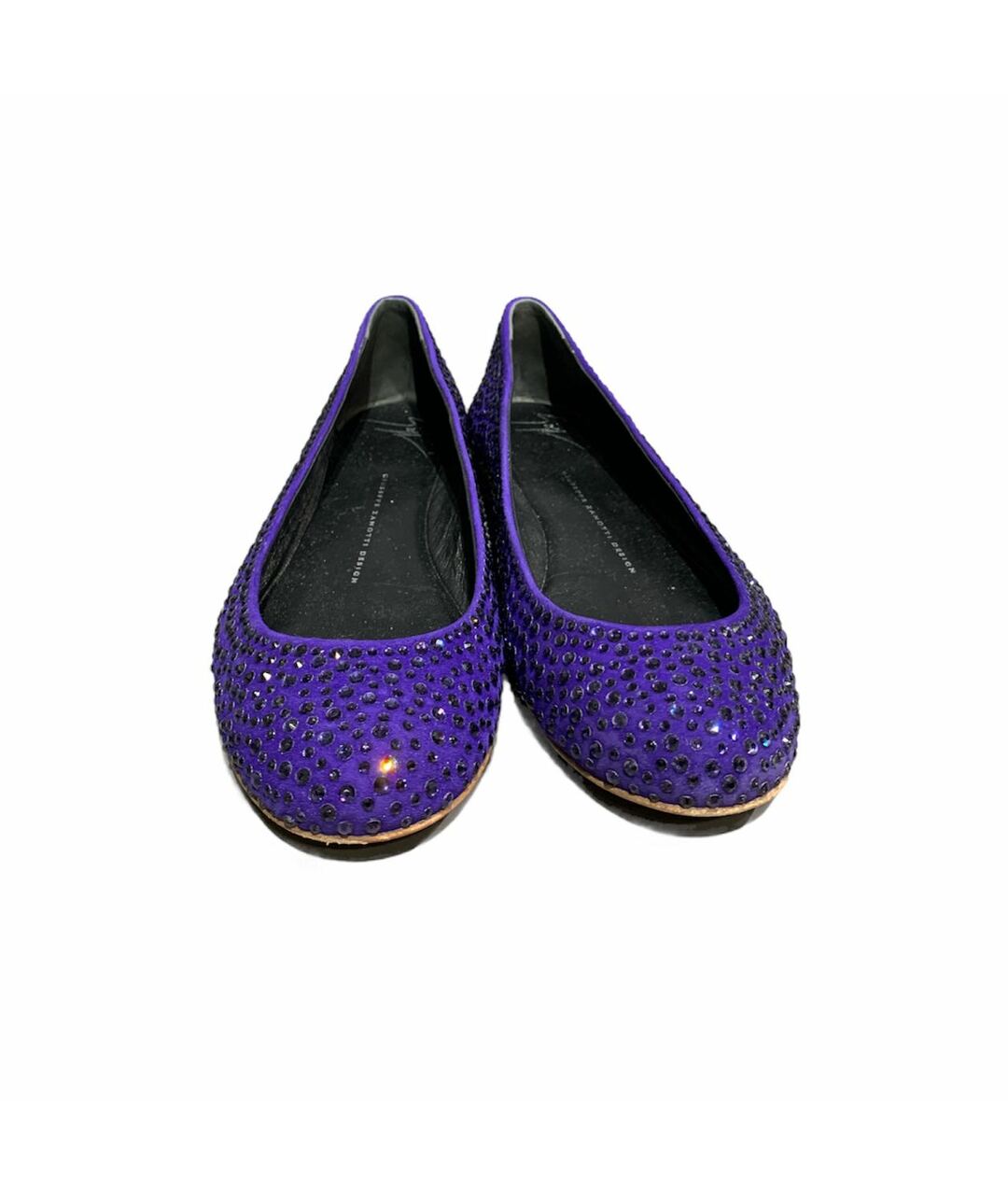 GIUSEPPE ZANOTTI DESIGN Фиолетовые замшевые балетки, фото 2