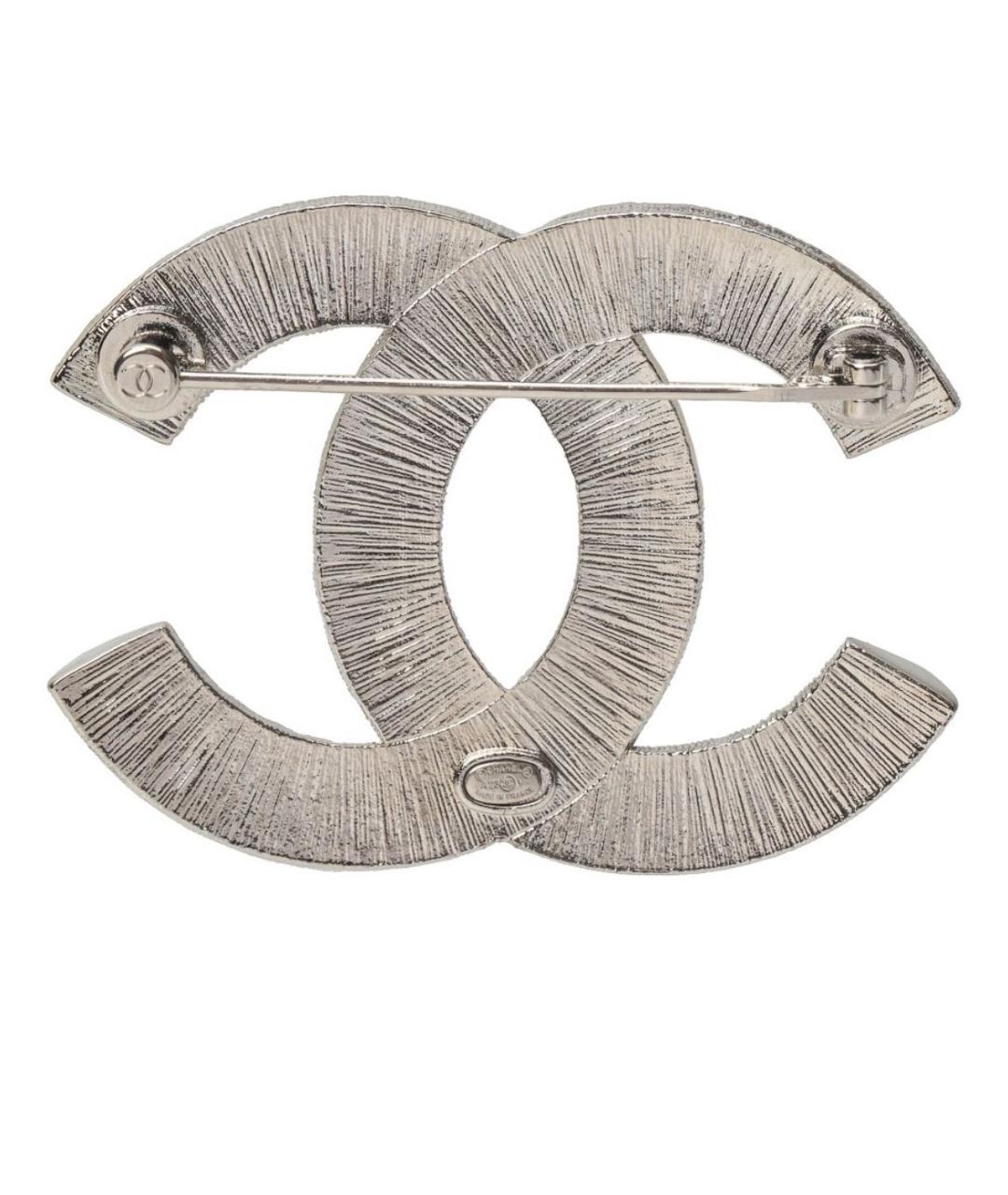CHANEL Серебряная металлическая булавка / брошь, фото 2