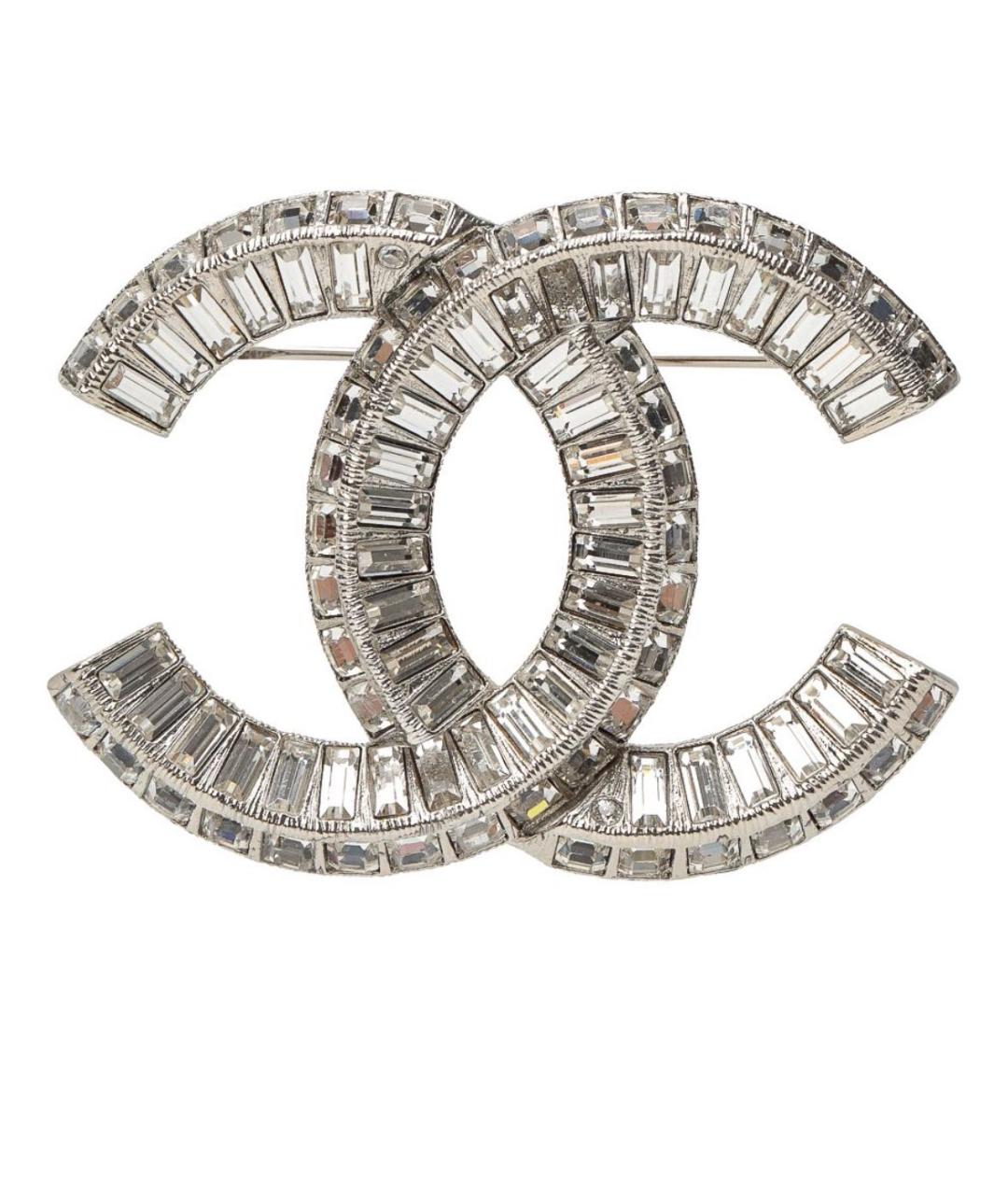 CHANEL Серебряная металлическая булавка / брошь, фото 1