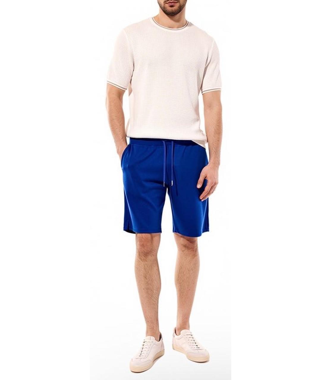 KITON Синие шорты, фото 8