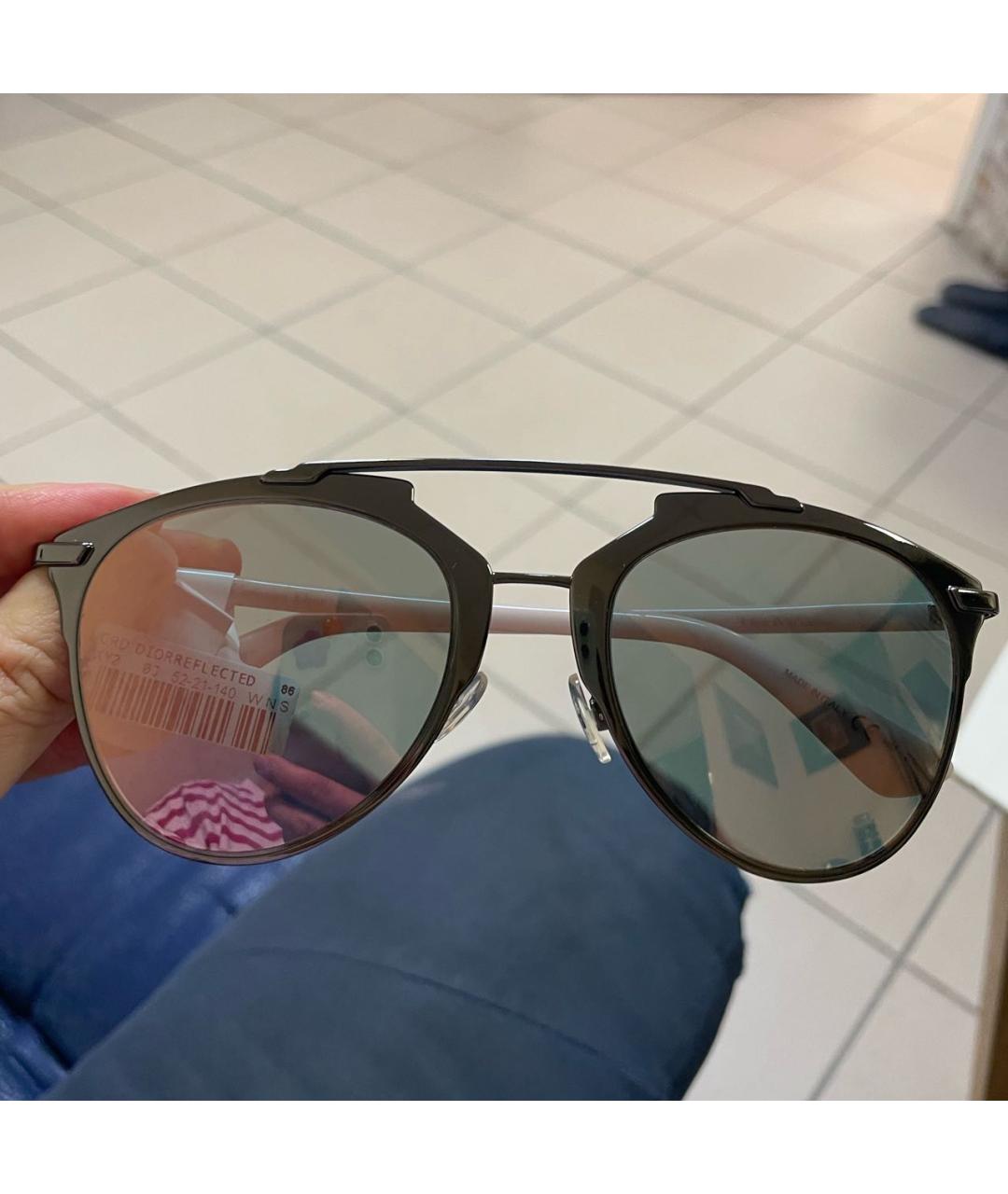 CHRISTIAN DIOR Розовые металлические солнцезащитные очки, фото 4