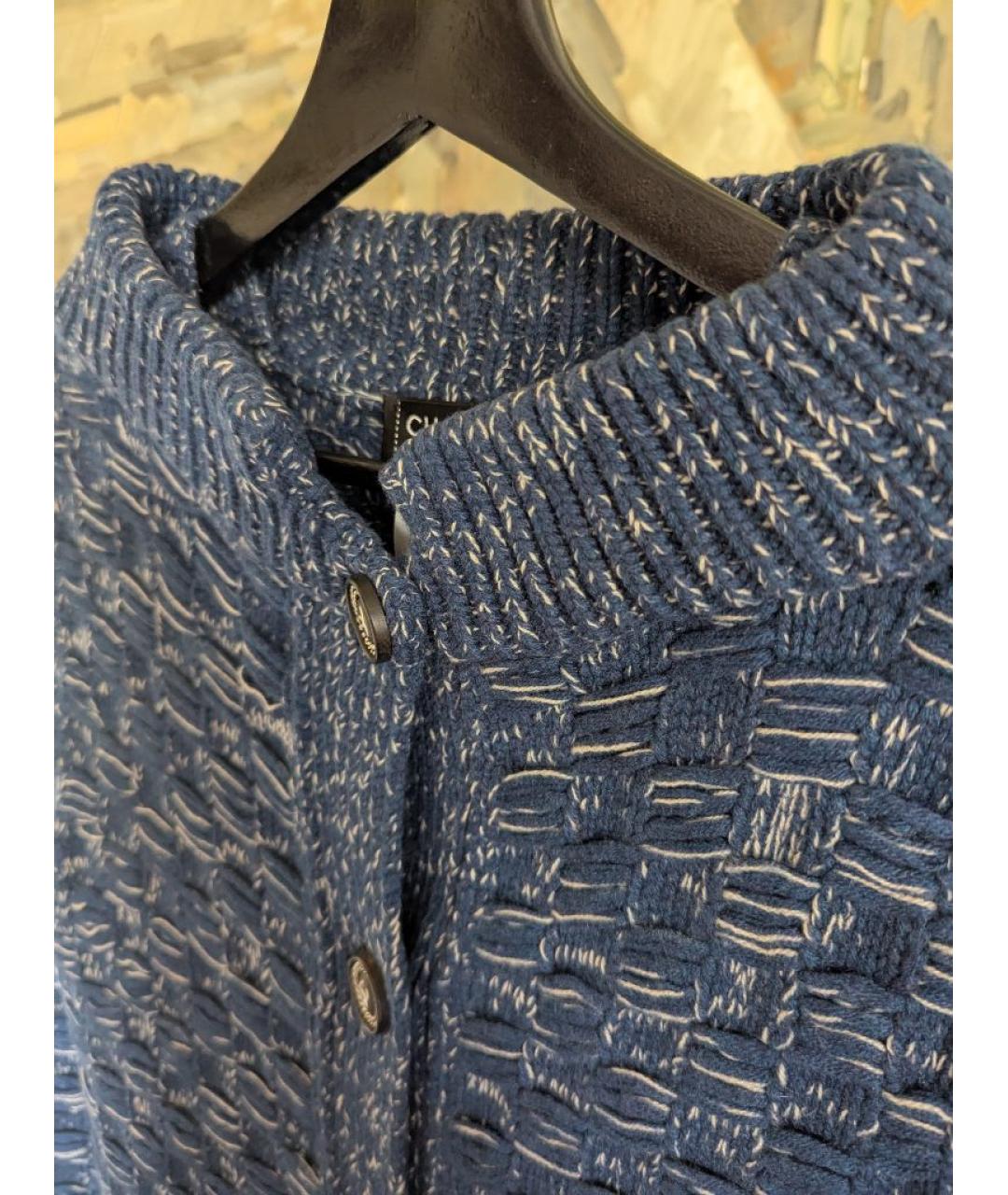 CHANEL Синий кашемировый кардиган, фото 5