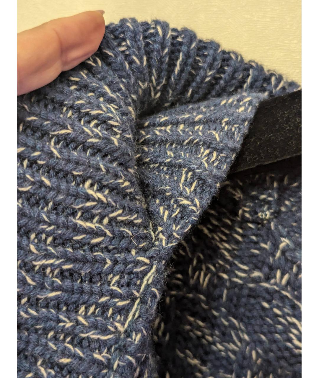 CHANEL Синий кашемировый кардиган, фото 9