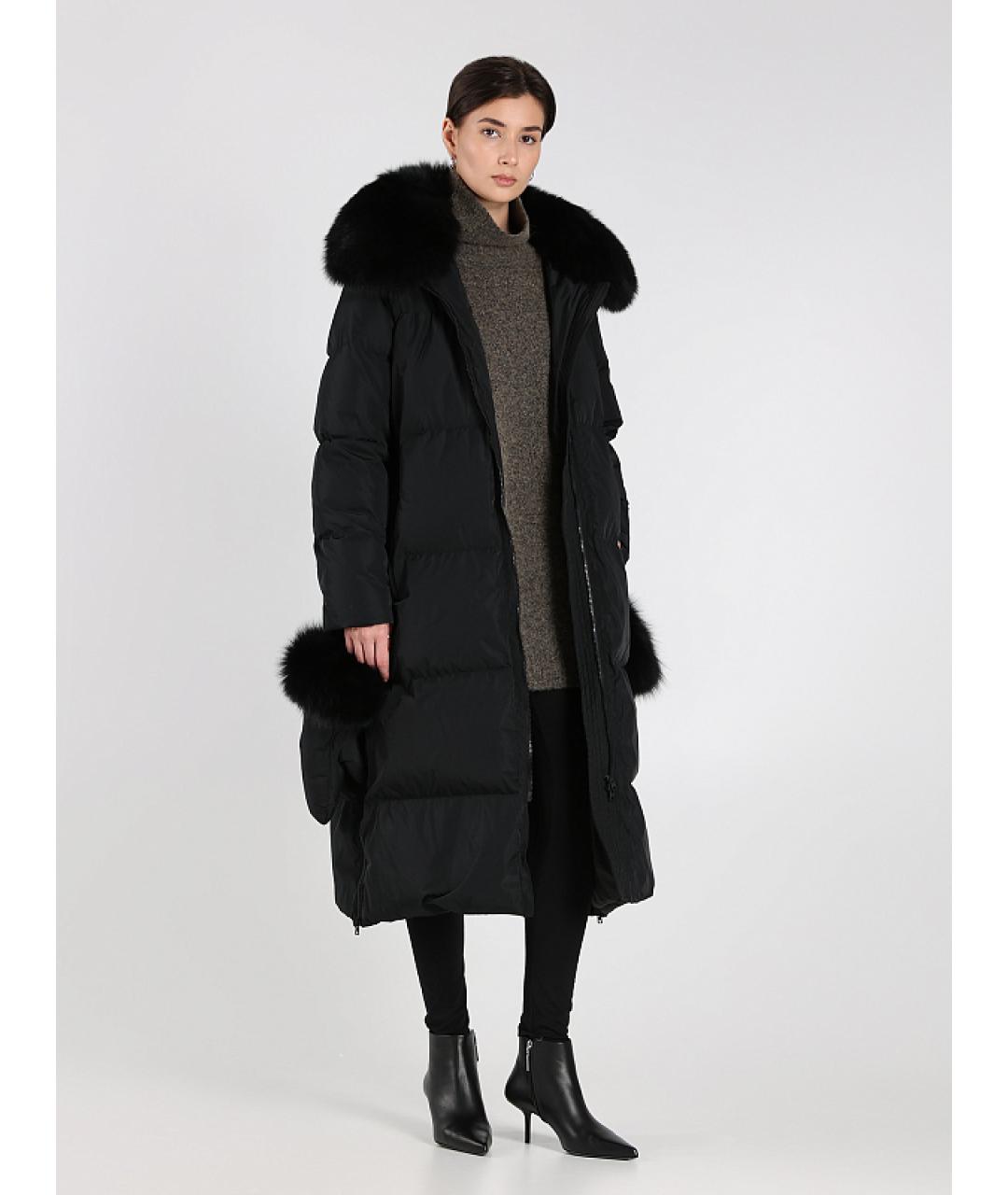 YVES SALOMON Черный пуховик, фото 2