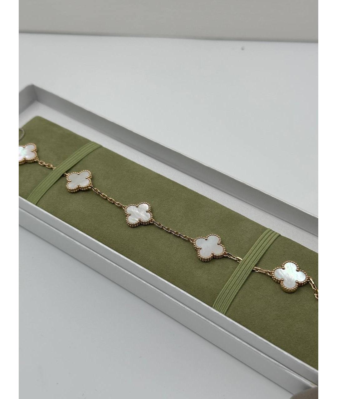 VAN CLEEF & ARPELS Белый браслет из желтого золота, фото 3