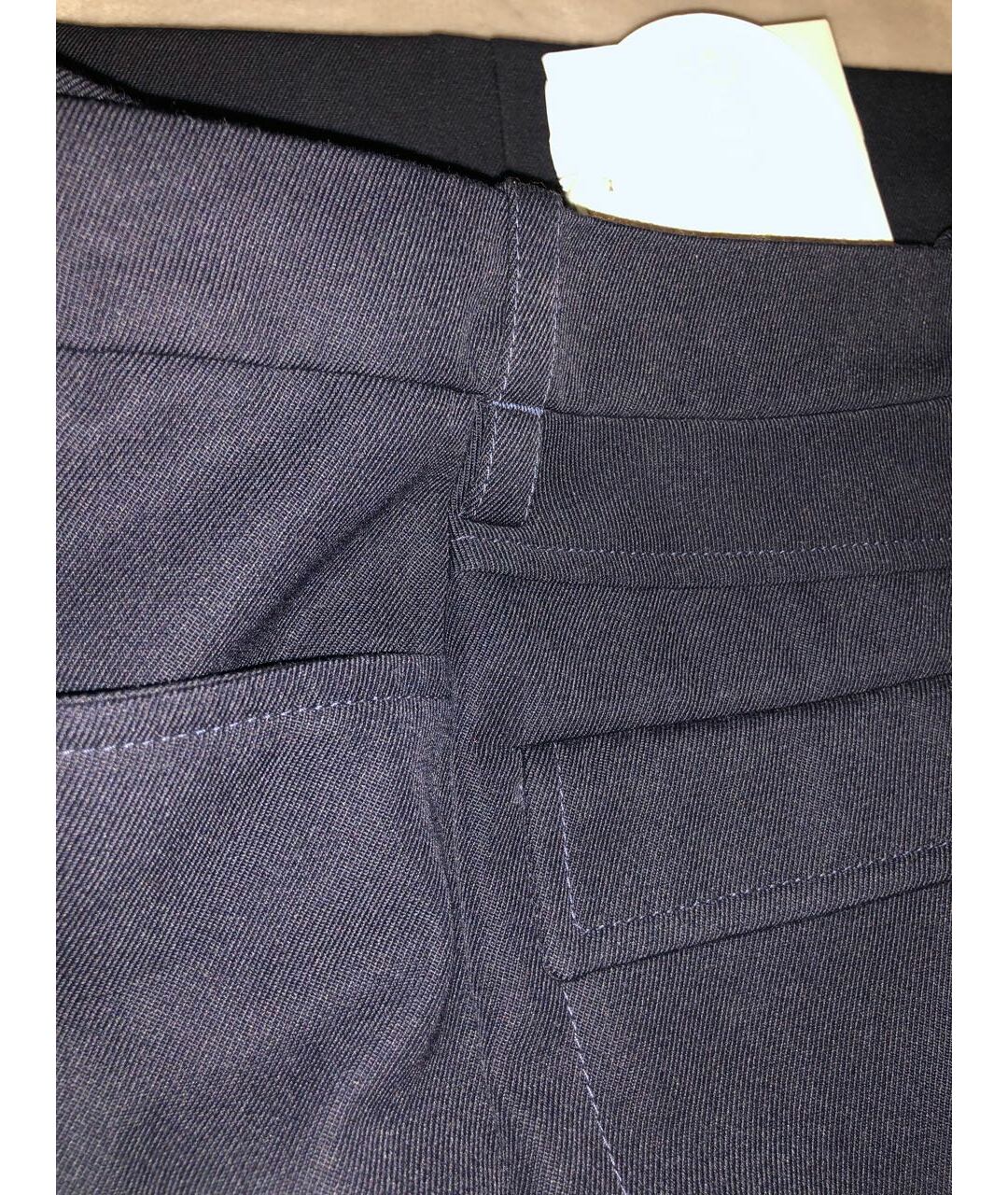 CHLOE Темно-синие шерстяные прямые брюки, фото 6