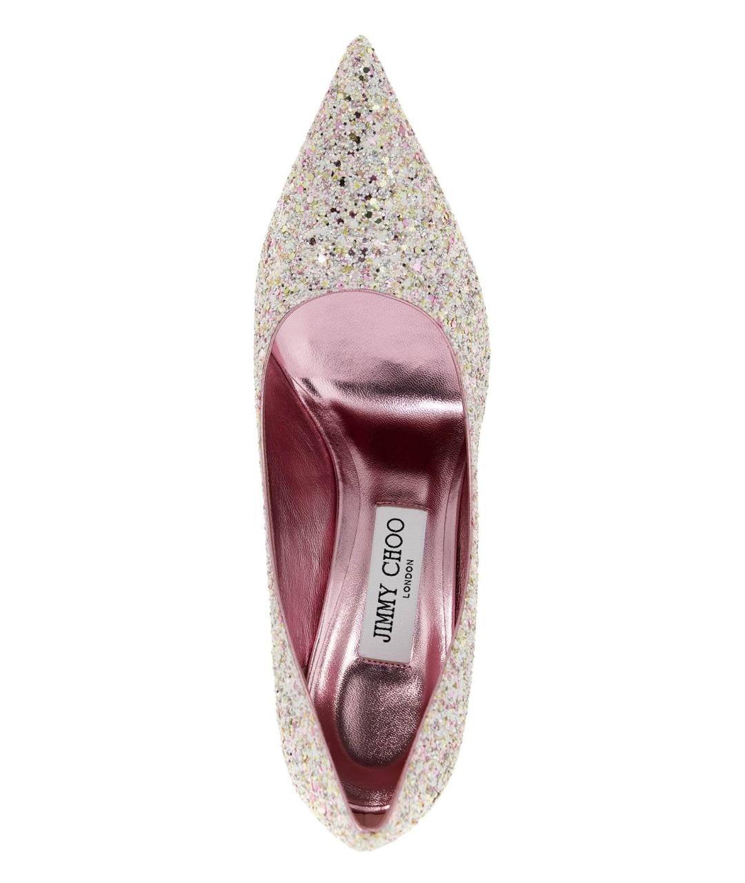 JIMMY CHOO Розовые синтетические туфли, фото 4