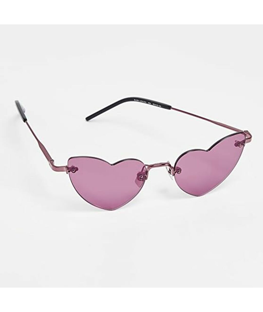 SAINT LAURENT Розовые металлические солнцезащитные очки, фото 2