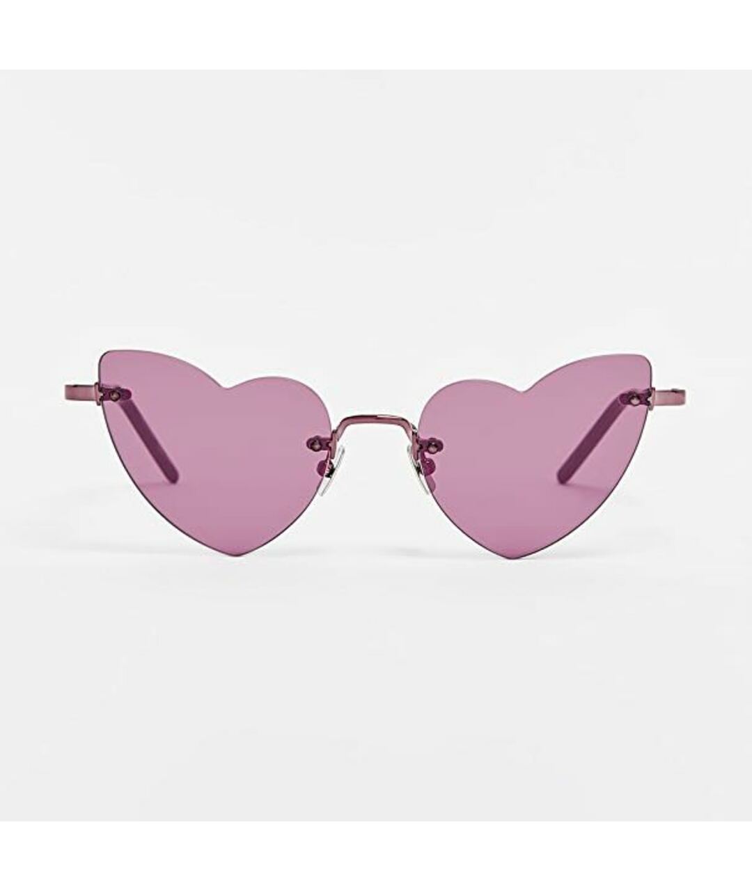 SAINT LAURENT Розовые металлические солнцезащитные очки, фото 8