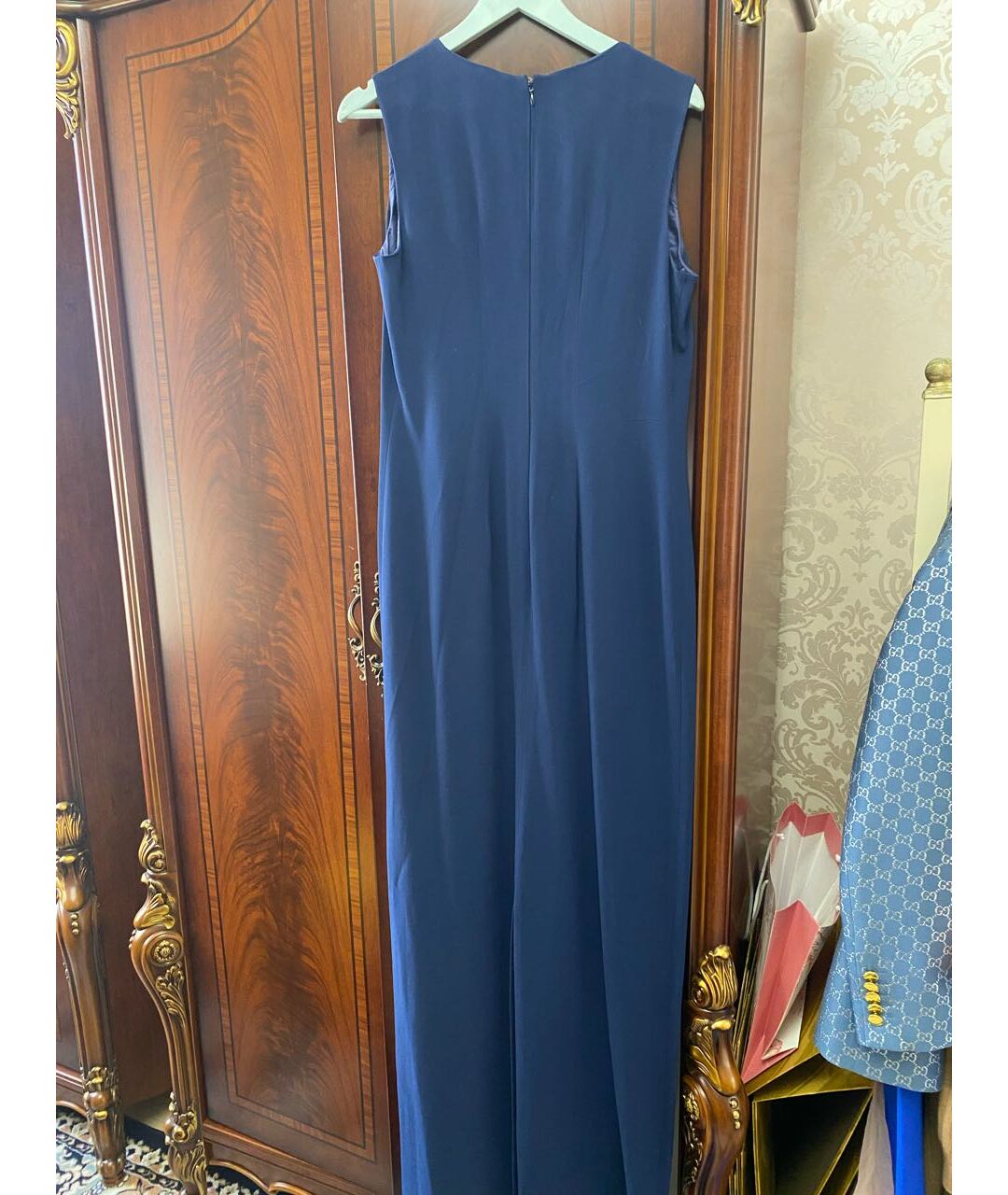 ALBERTA FERRETTI Темно-синее вечернее платье, фото 2