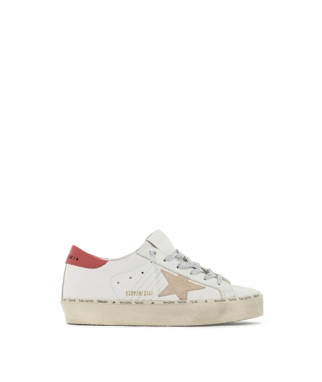 GOLDEN GOOSE DELUXE BRAND Белые кожаные кеды, фото 1