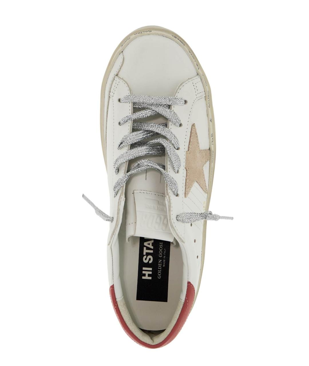 GOLDEN GOOSE DELUXE BRAND Белые кожаные кеды, фото 4