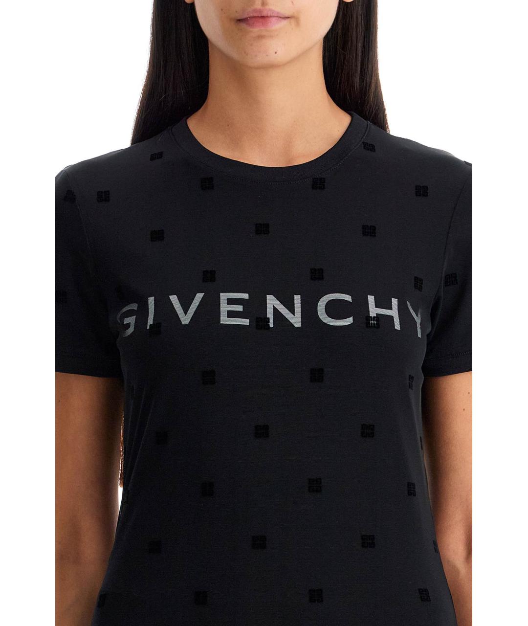 GIVENCHY Черная хлопковая футболка, фото 5