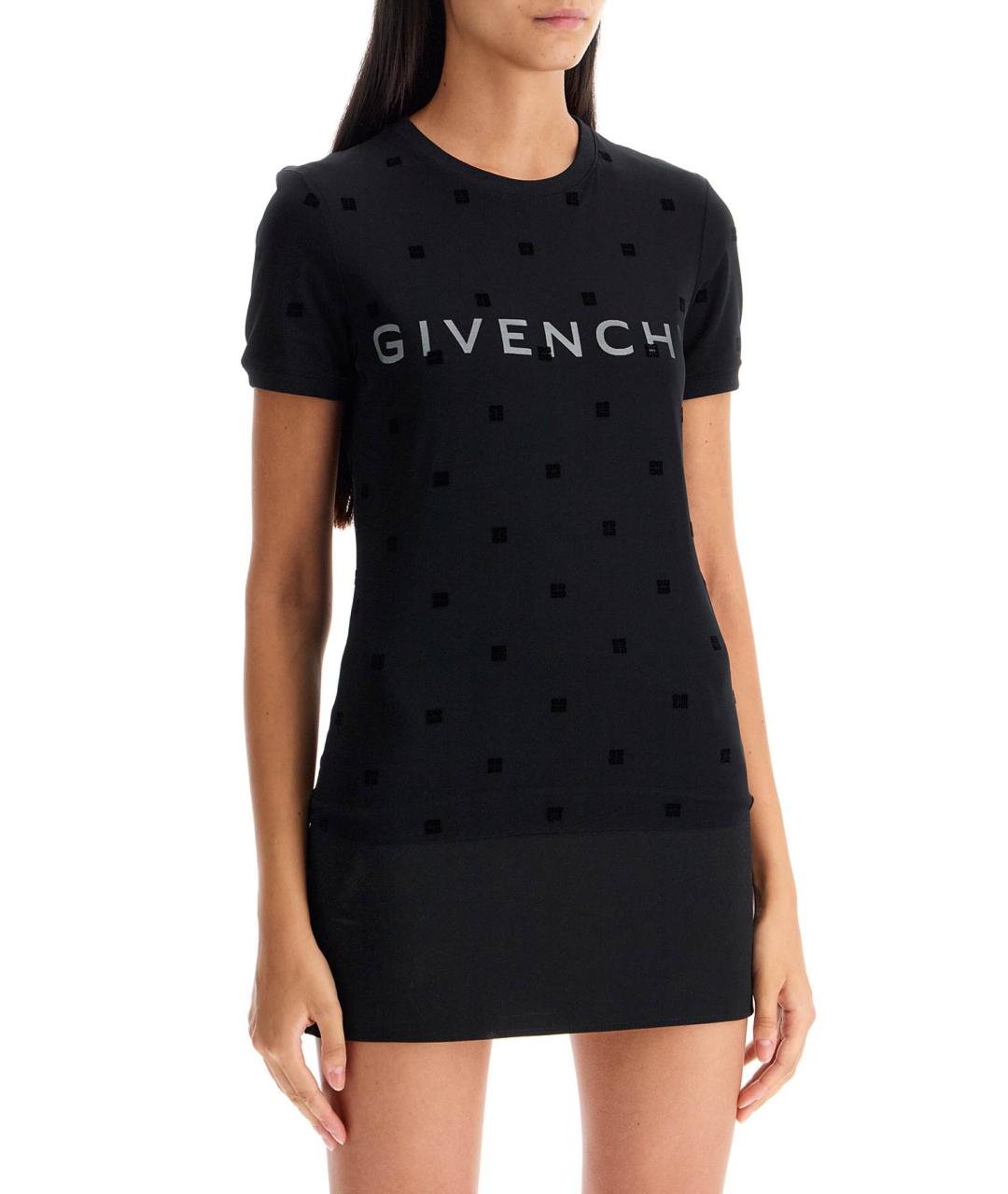 GIVENCHY Черная хлопковая футболка, фото 3