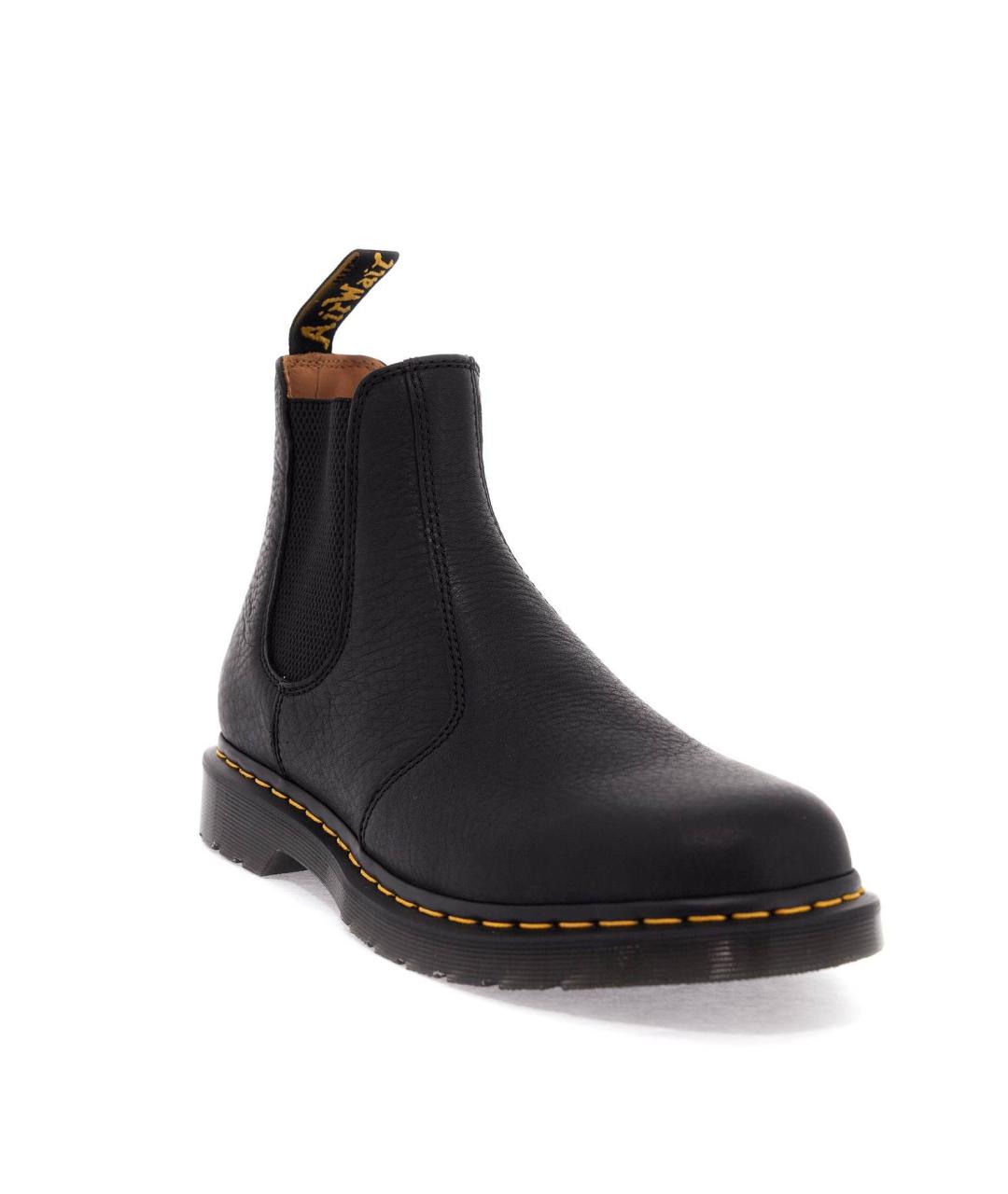 DR. MARTENS Черные кожаные низкие ботинки, фото 5