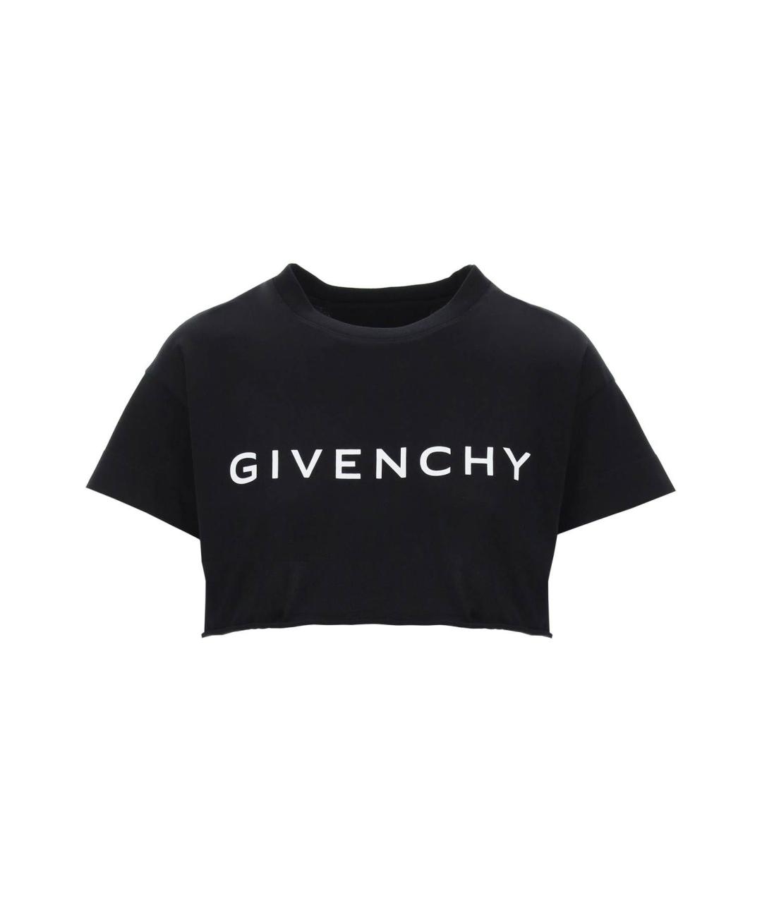 GIVENCHY Черная хлопковая футболка, фото 1