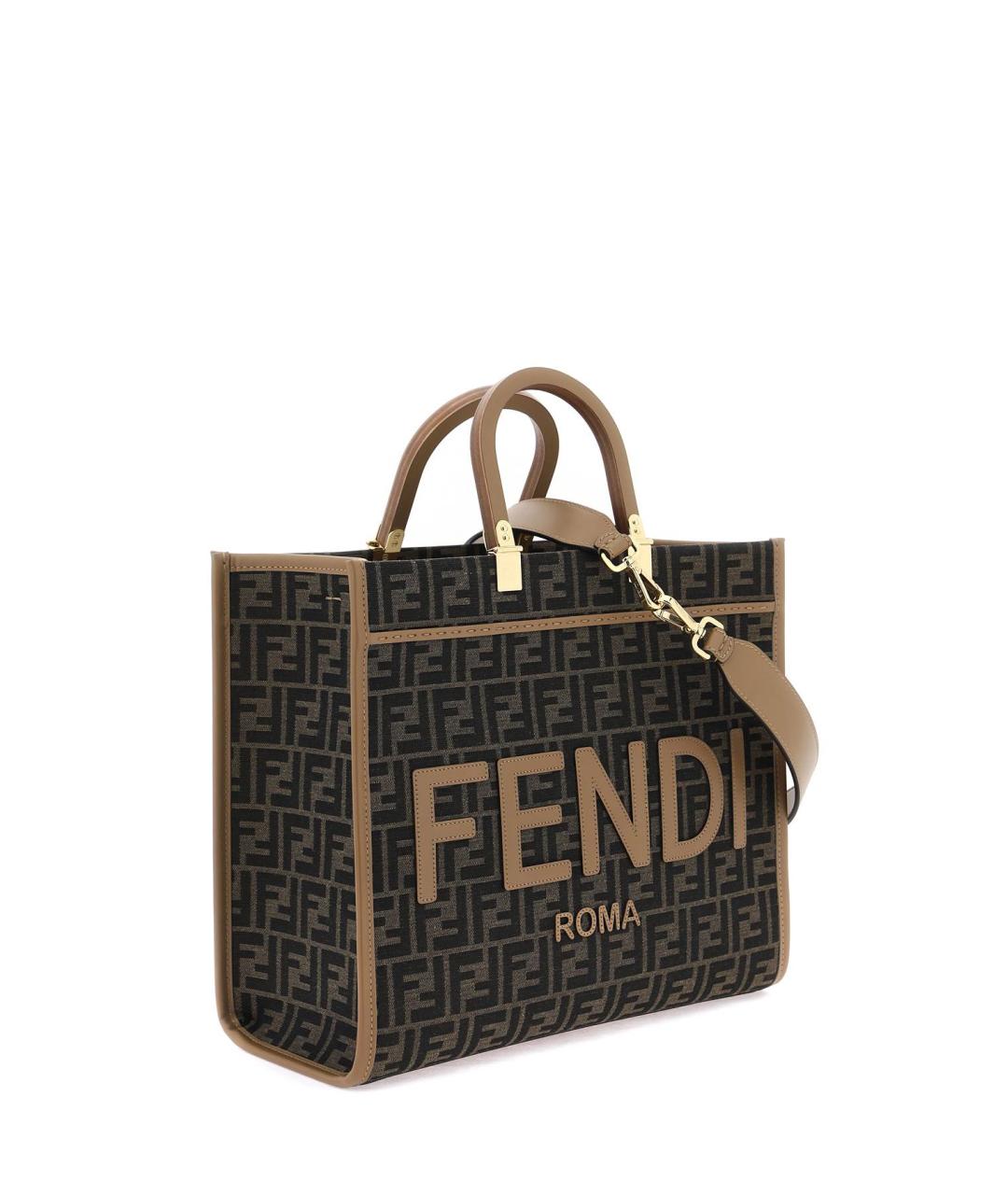 FENDI Коричневая сумка тоут, фото 4