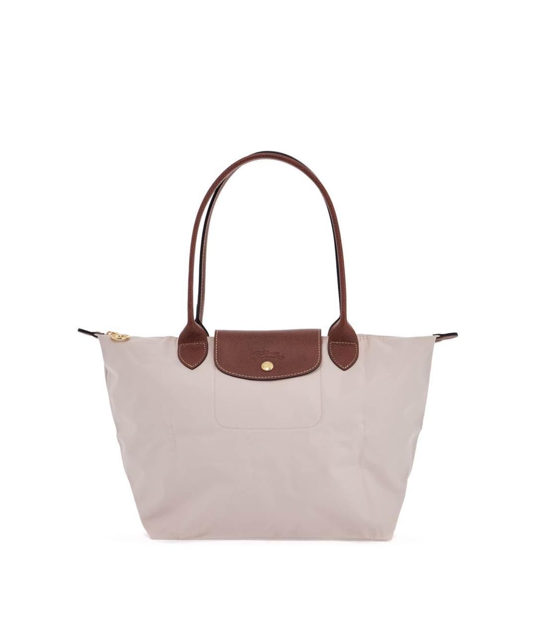 LONGCHAMP Бежевая синтетическая сумка тоут, фото 1