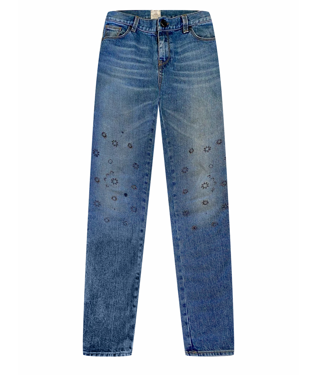 PINKO Синие прямые джинсы, фото 1