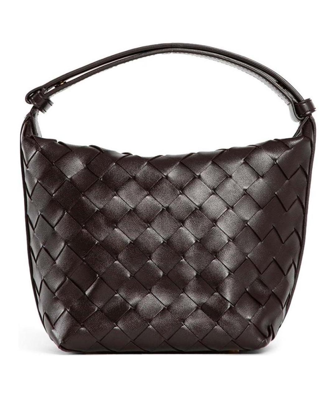 BOTTEGA VENETA Коричневая кожаная сумка через плечо, фото 1