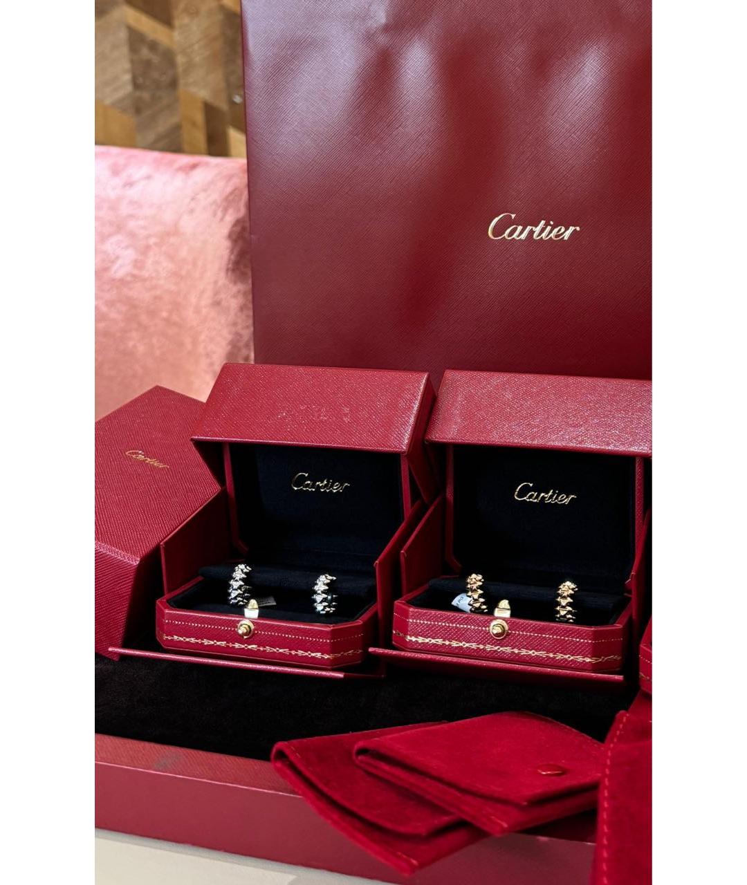 CARTIER Серебряные серьги из белого золота, фото 2