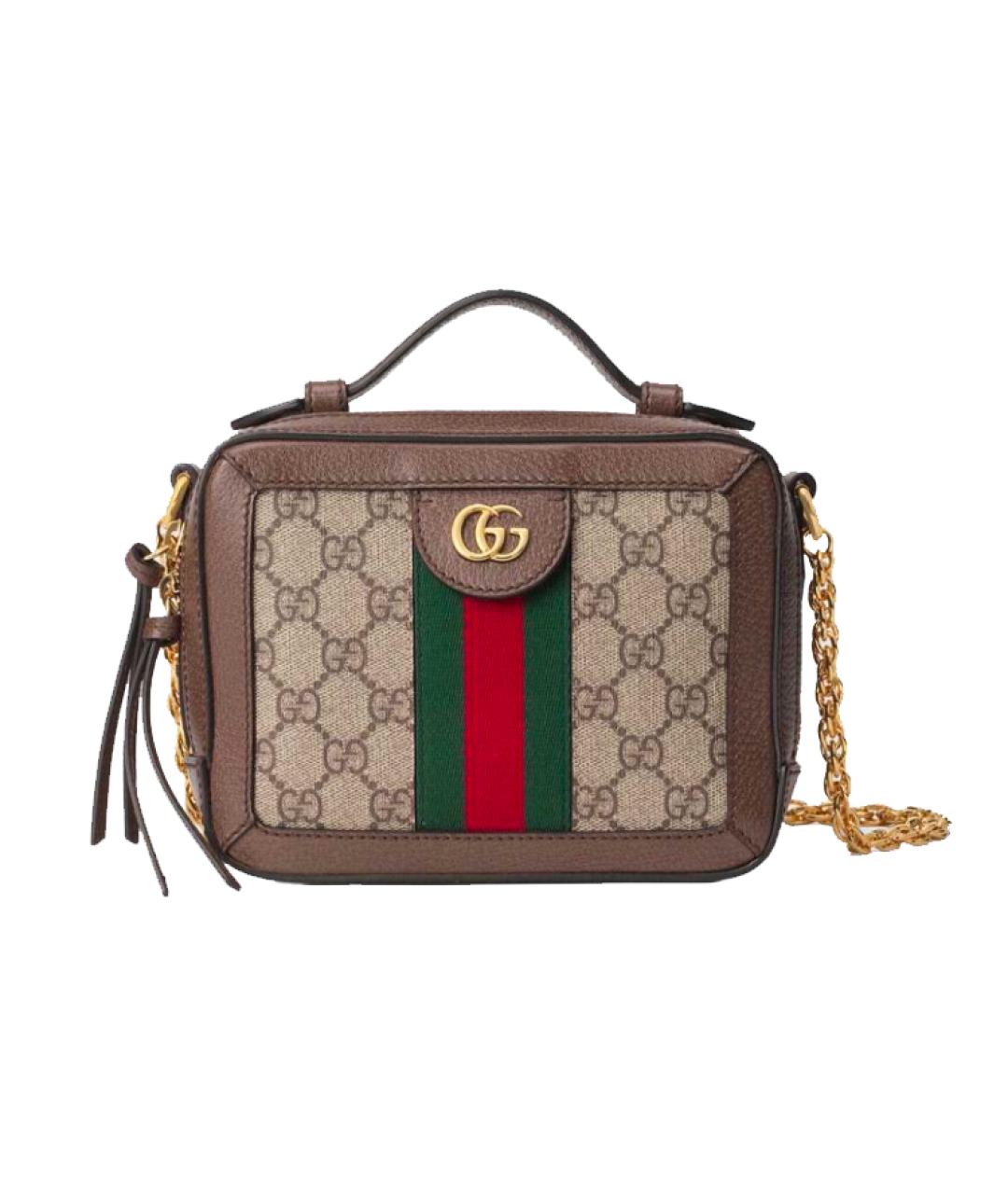 GUCCI Коричневая сумка через плечо, фото 1