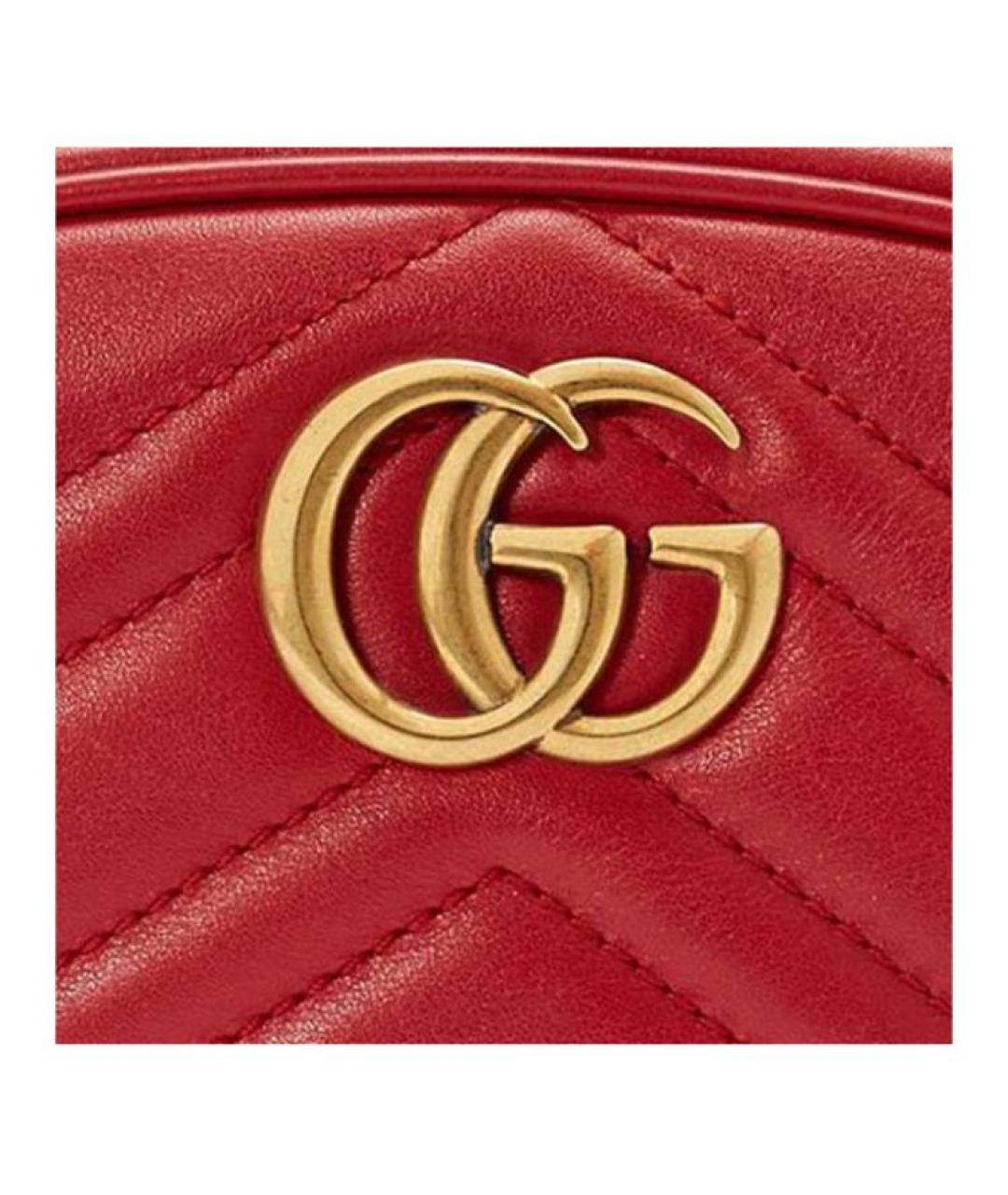 GUCCI Красная кожаная поясная сумка, фото 7