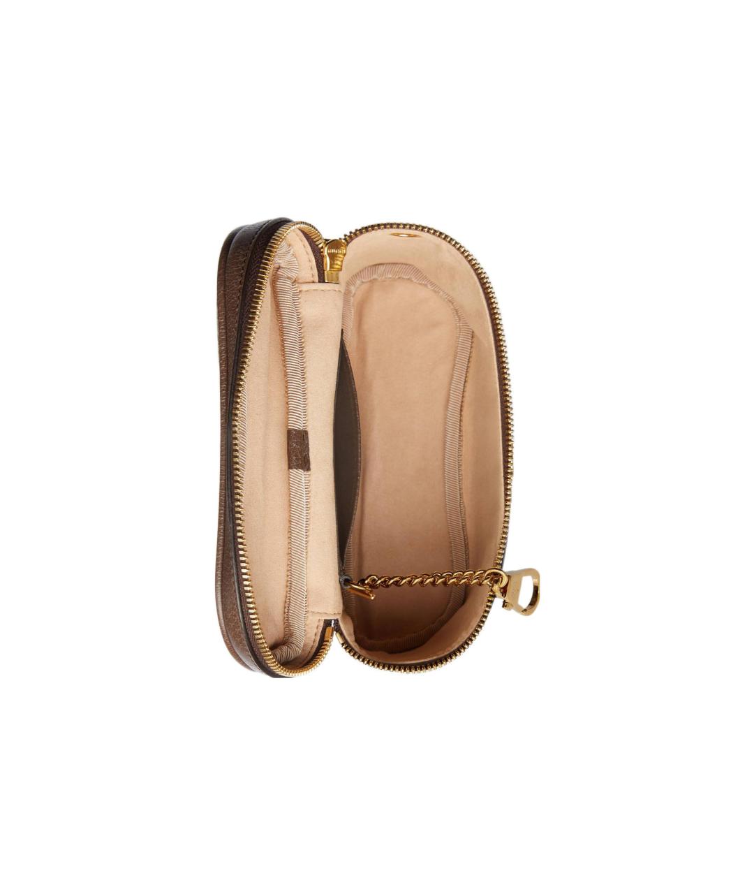 GUCCI Коричневая косметичка, фото 7