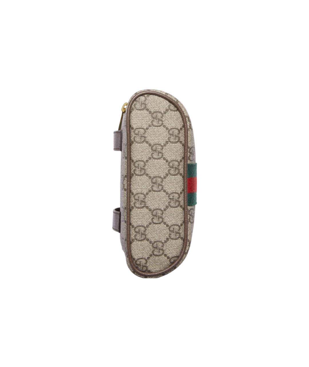 GUCCI Коричневая косметичка, фото 9