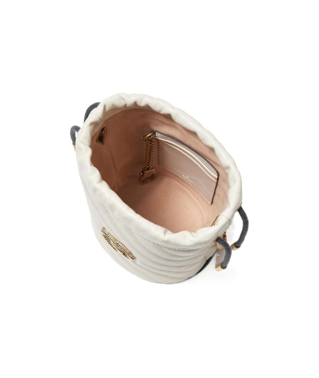 GUCCI Белая кожаная сумка через плечо, фото 5