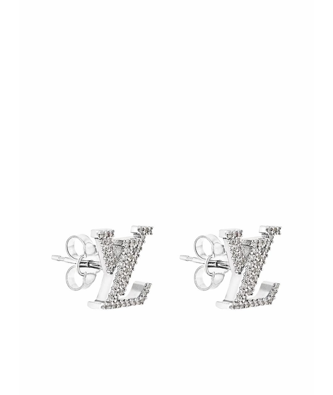 LOUIS VUITTON Серебряные металлические серьги, фото 1