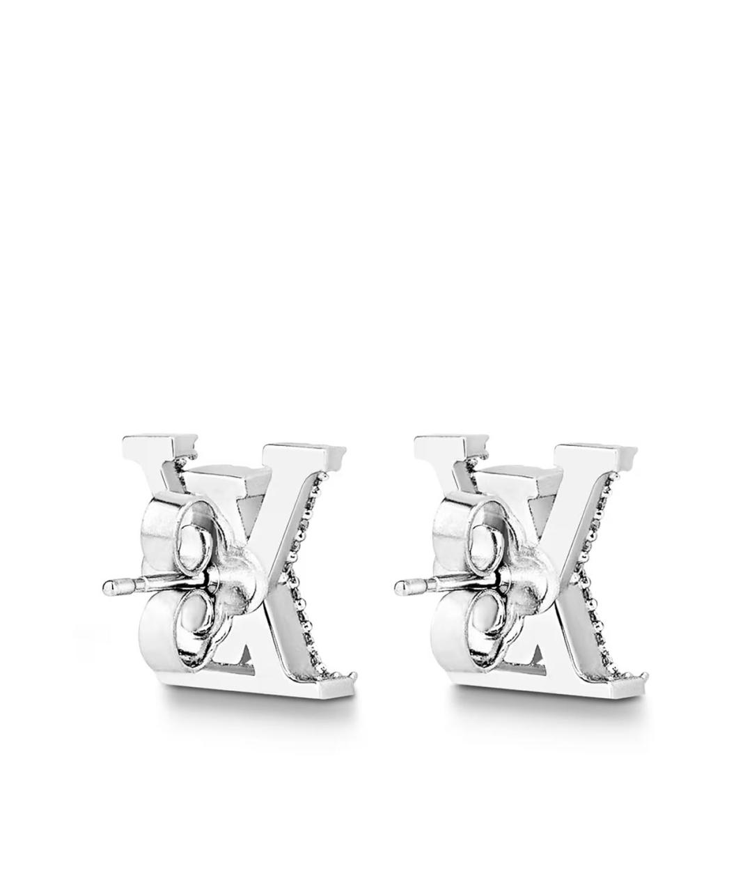 LOUIS VUITTON Серебряные металлические серьги, фото 3