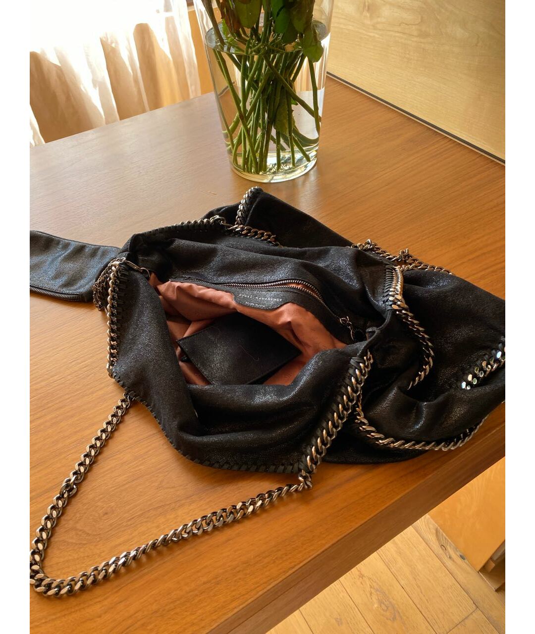 STELLA MCCARTNEY Черная сумка тоут из искусственной кожи, фото 2