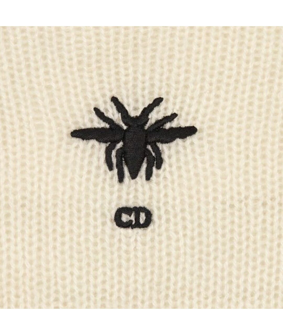 CHRISTIAN DIOR Белый шерстяной джемпер / свитер, фото 3