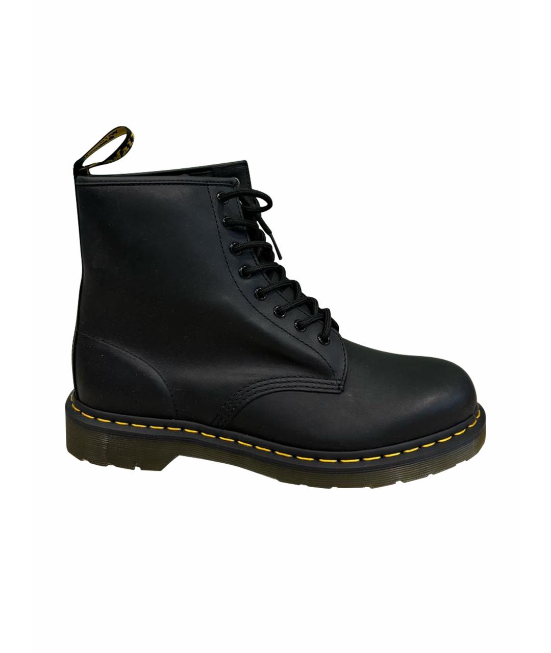 DR. MARTENS Черные кожаные высокие ботинки, фото 1