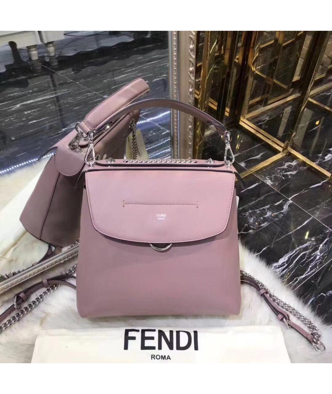 FENDI Фиолетовый кожаный рюкзак, фото 4